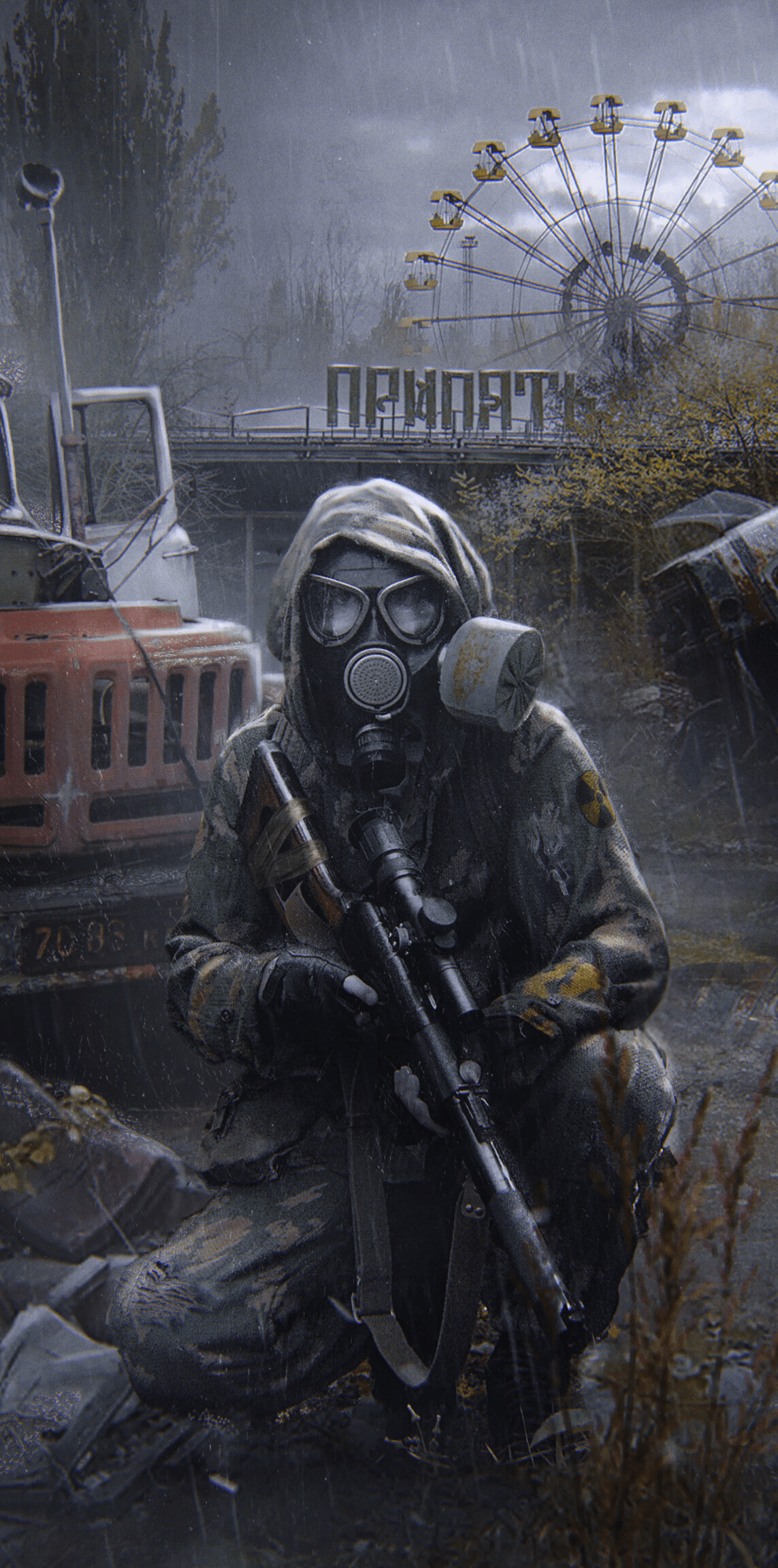 1143x2303 Wallpaper Stalker 2 Art, s t a l k e r 2 Heart of Chornobyl, s t a l k e r, Concept Art, s t a l k e r Shadow of Chernobyl, Background Free Image
