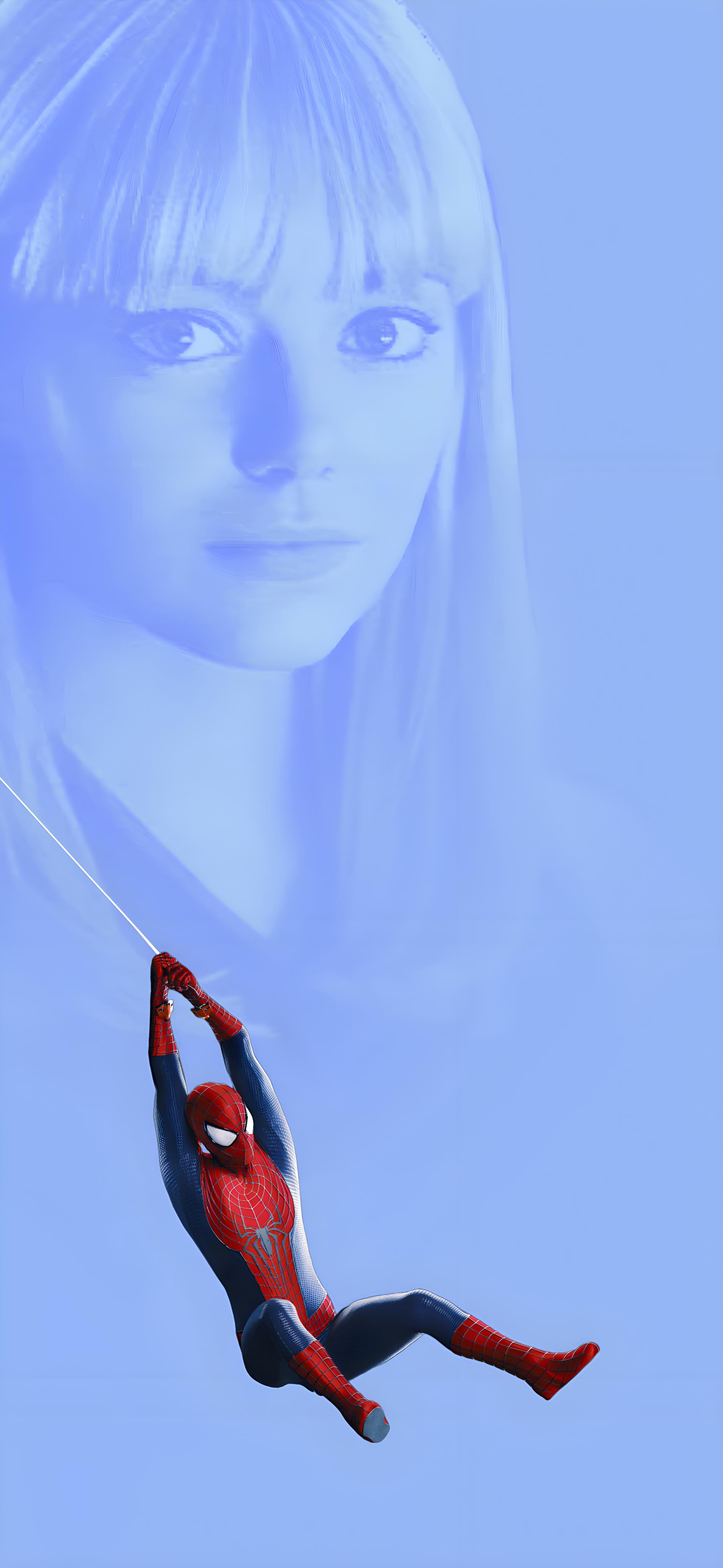 1891x4096 I Made A Live Action Spider Man Blue Wallpaper. If You Want You Can Use It :)