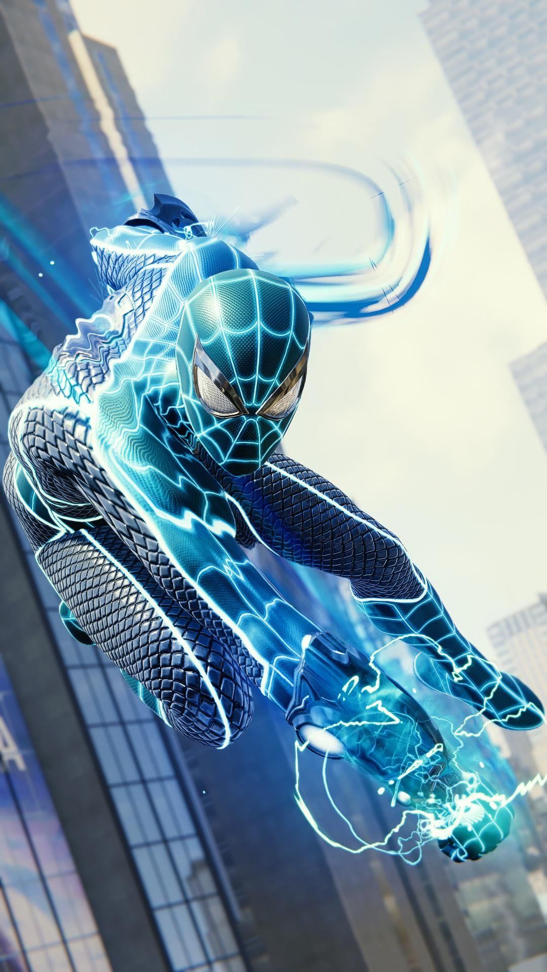 1080x1920 Blue Spider Man