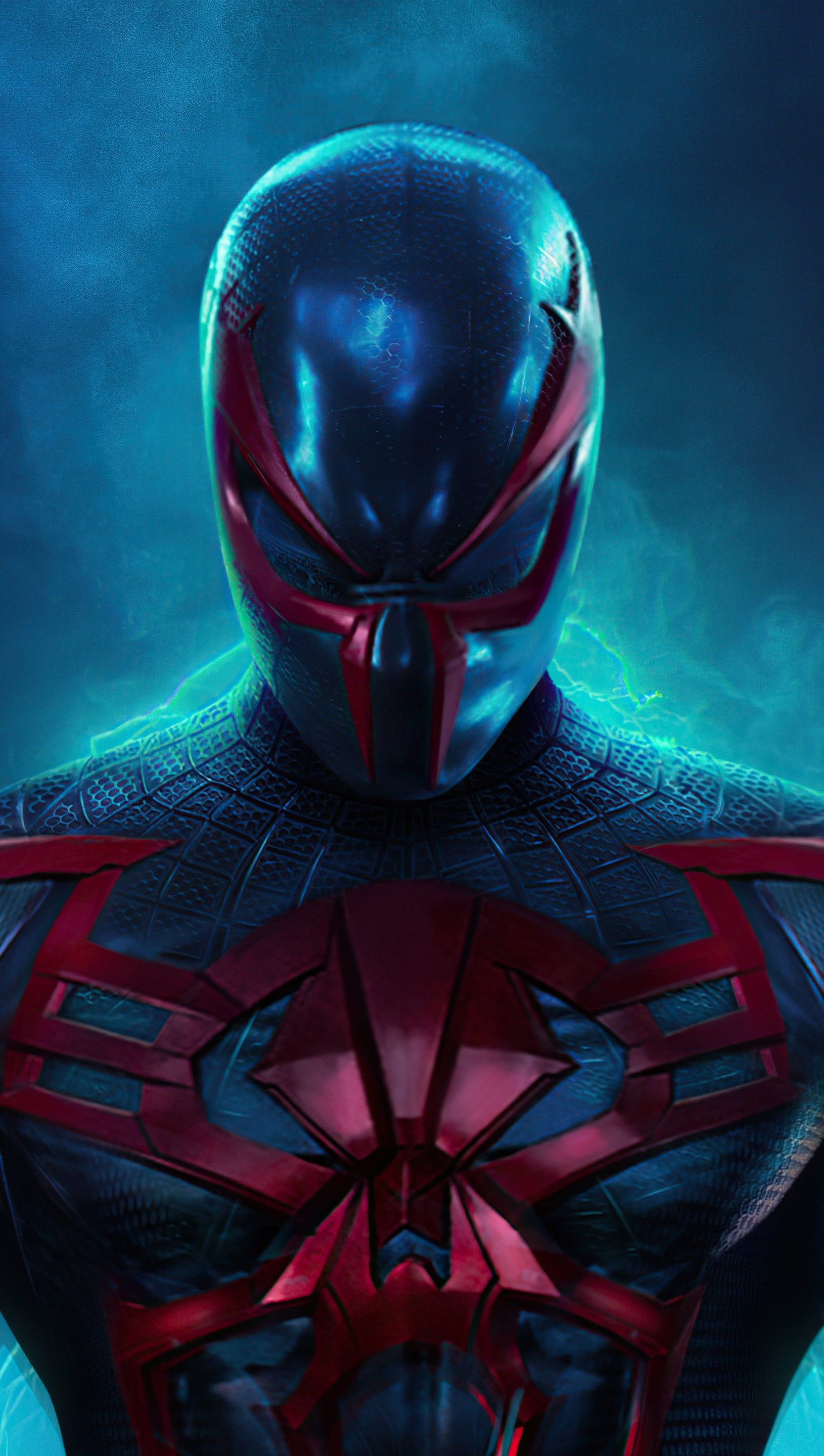 1630x2880 Spider Man 2099 blue suit Wallpaper 4K for iPhone and Mobile Phone