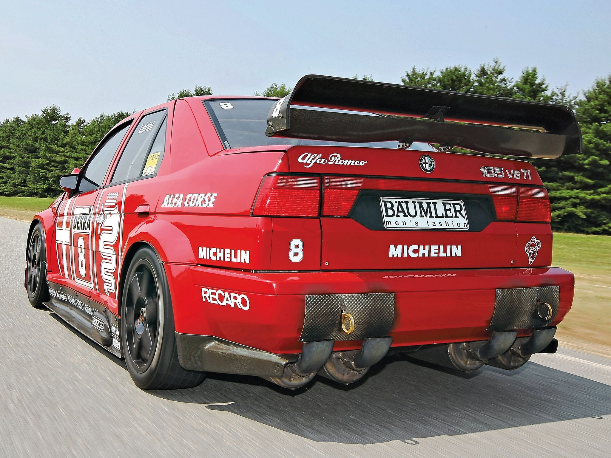 2048x1536 Wallpaper Alfa Romeo, DTM, wing, Sports car, Alfa Romeo 155 V6 TI DTM for mobile and desktop, section alfa romeo, resolution 2048x1536