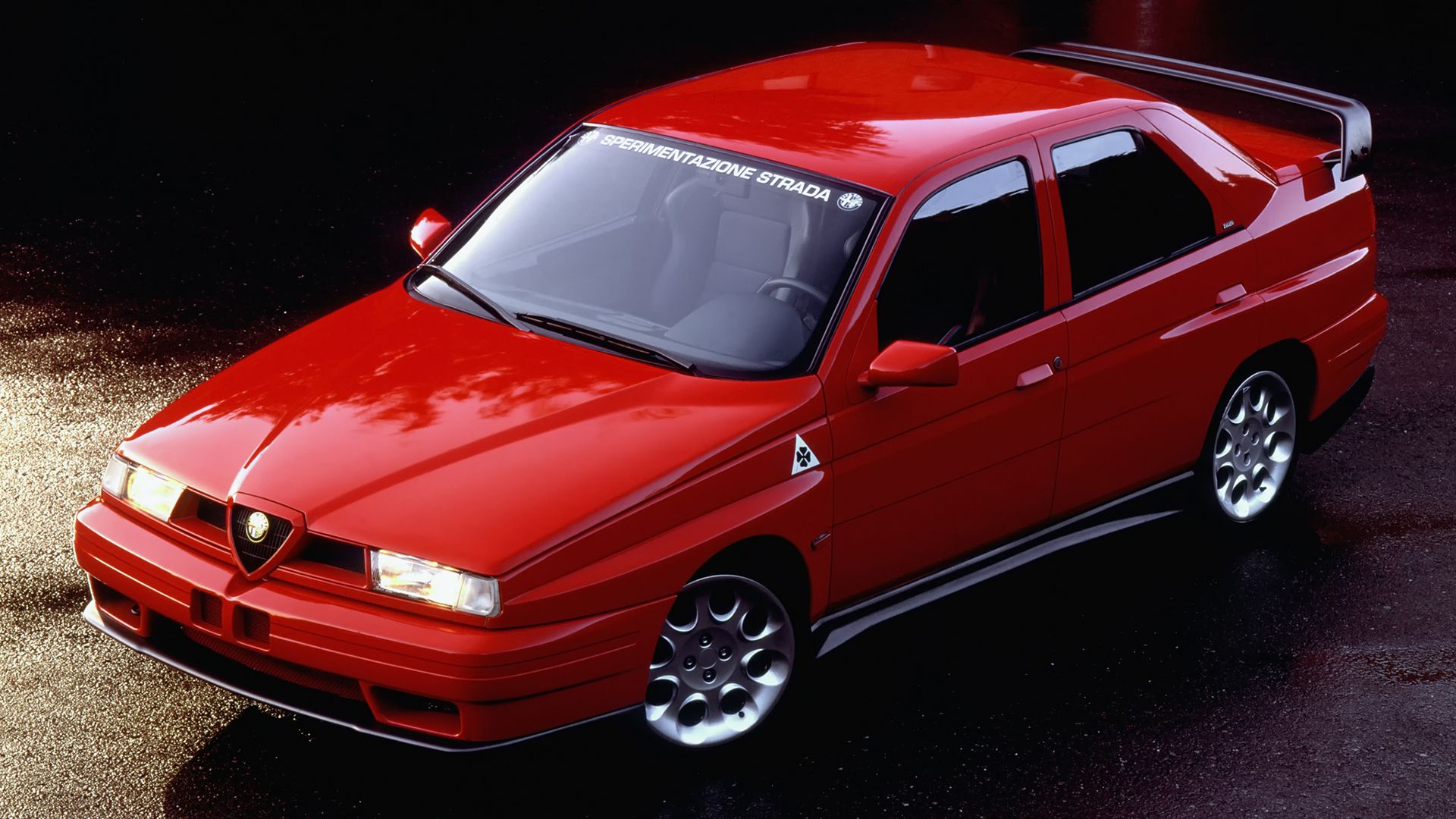 1920x1080 Wallpaper Alfa Romeo, red, tuning, Strada, Alfa Red, Alfa Romeo Alfa 155 for mobile and desktop, section alfa romeo, resolution 1920x1080