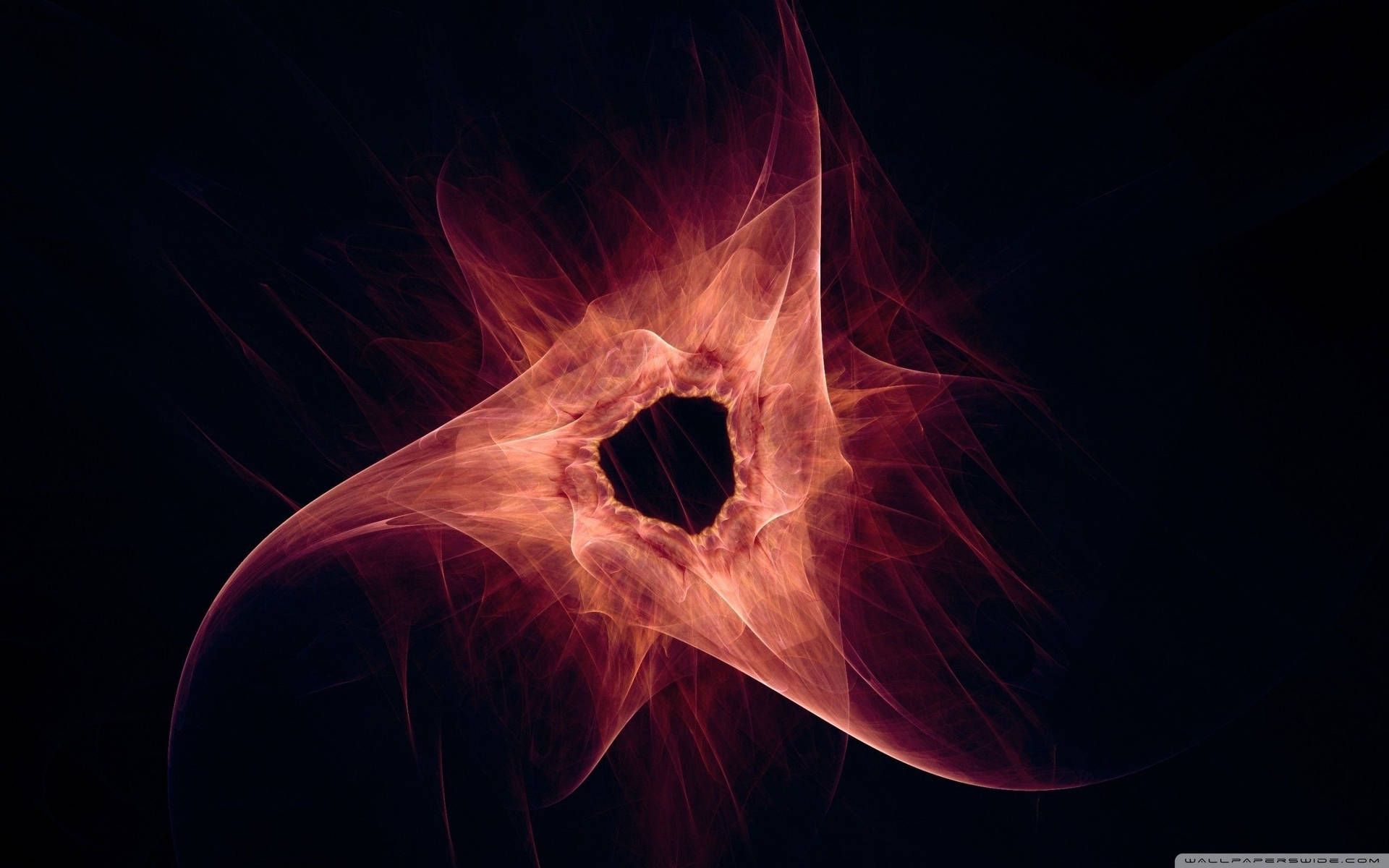 1920x1200 Download Triangular Red Black Hole Wallpaper