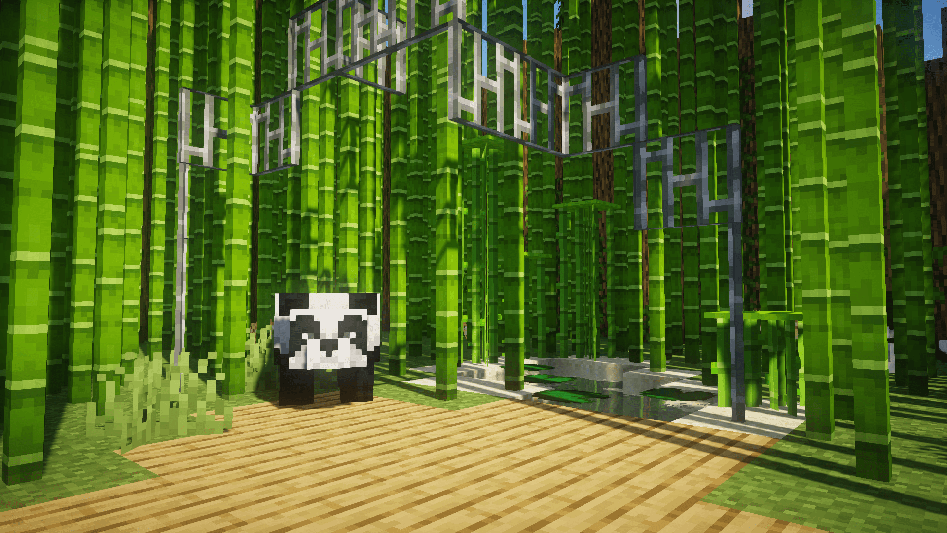 1920x1080 Panda Minecraft Wallpaper