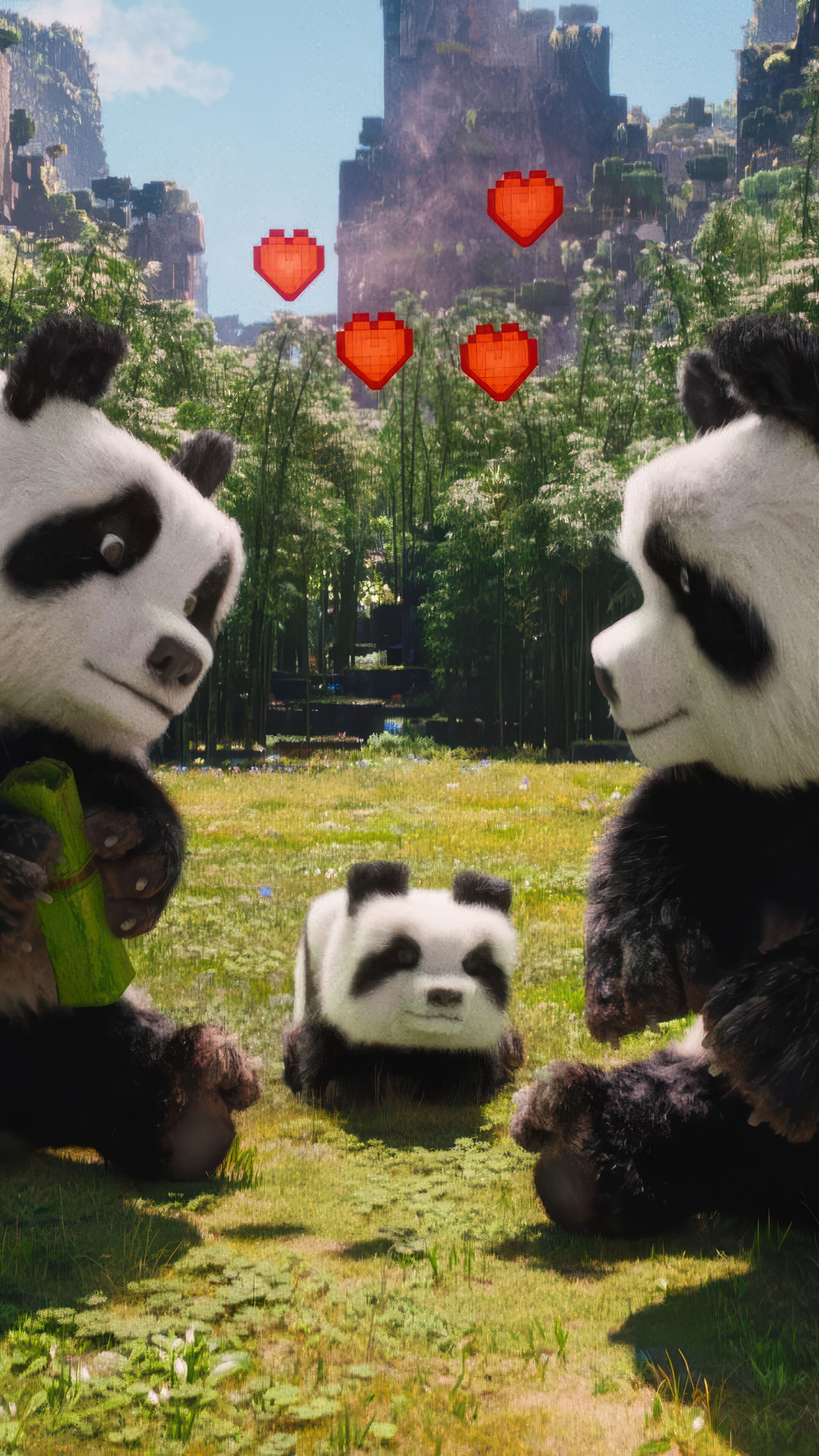 2160x3840 Minecraft Movie Panda 4K Wallpaper iPhone HD Phone
