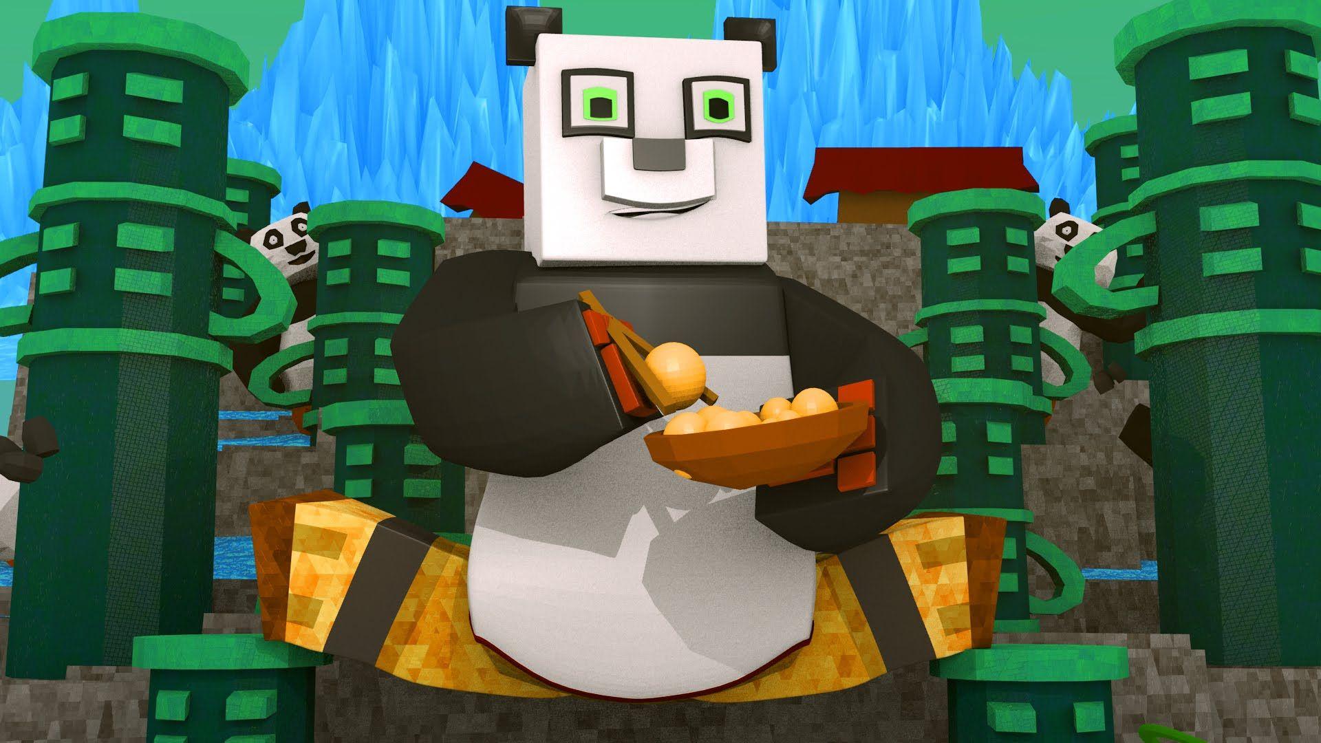 1920x1080 Minecraft Panda Wallpaper