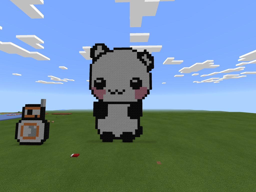 1024x768 Minecraft Panda Wallpaper