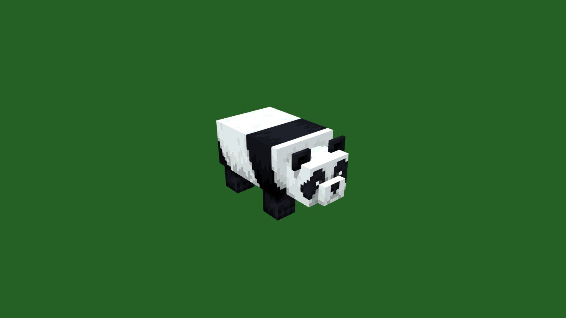 1920x1080 Minecraft Panda Free 3D model by None [323f0fd]