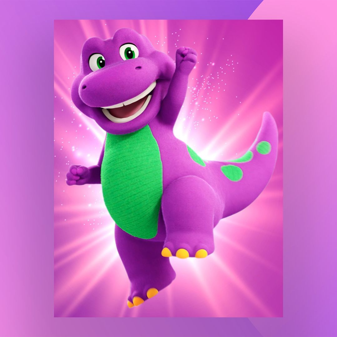 1080x1080 Barney the Dinosaur redesign has the internet roaring