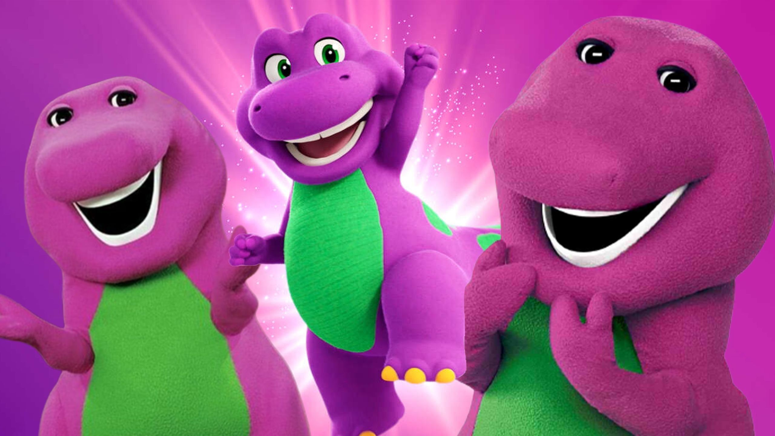 2560x1440 Barney is Back: Everyone's Favorite Purple Dinosaur Returns