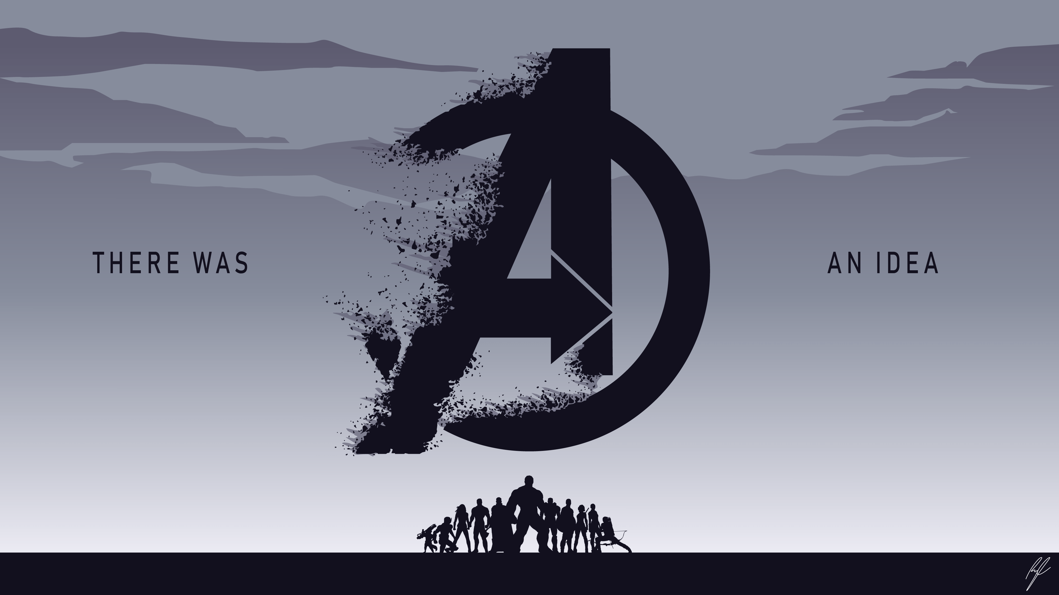 4000x2250 Avengers Endgame Minimal Wallpaper