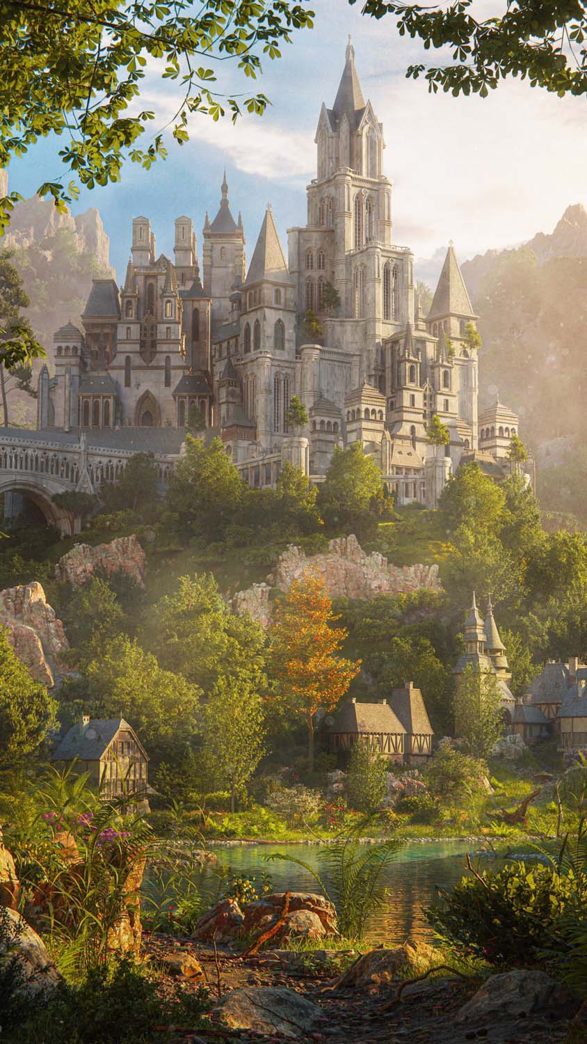 844x1500 Castle iPhone Wallpaper