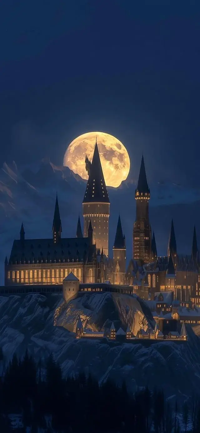 640x1387 Most Popular Castle Moon Wallpaper
