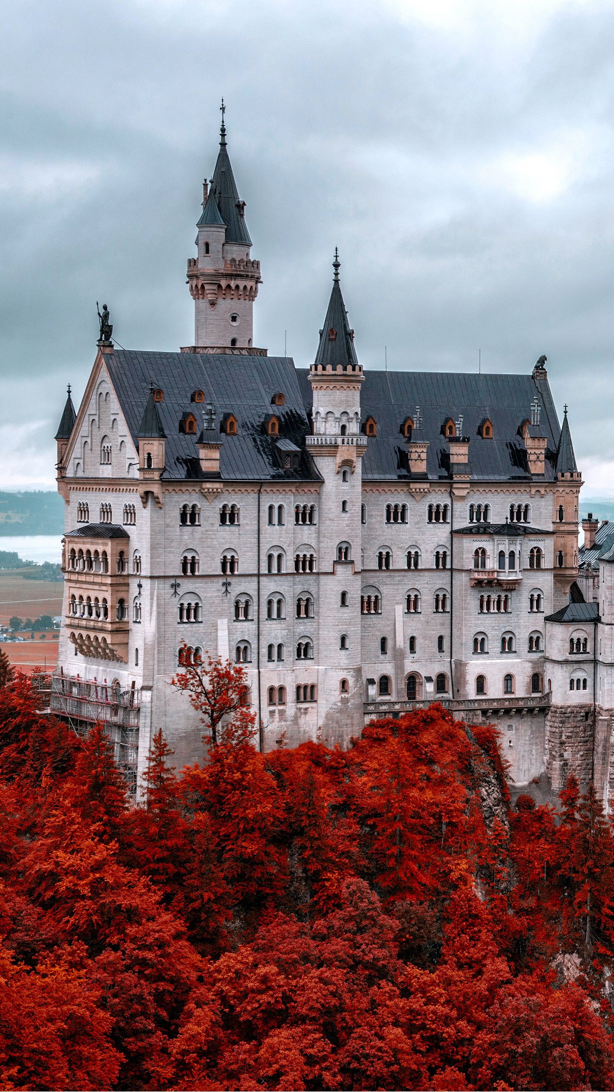 1242x2208 Castle Red Wallpaper for iPhone Pro Max, X, 6