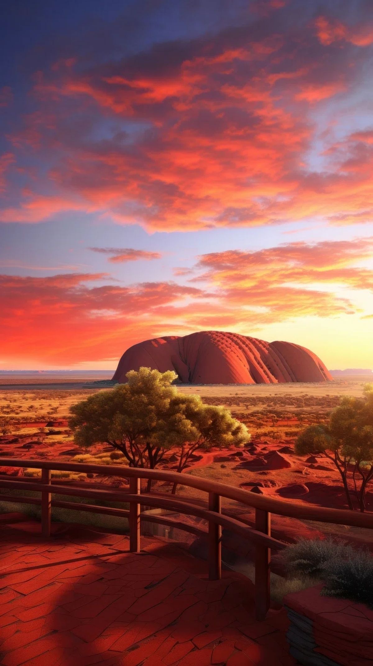 1200x2140 Uluru Alice Springs Northern Territory Sunset