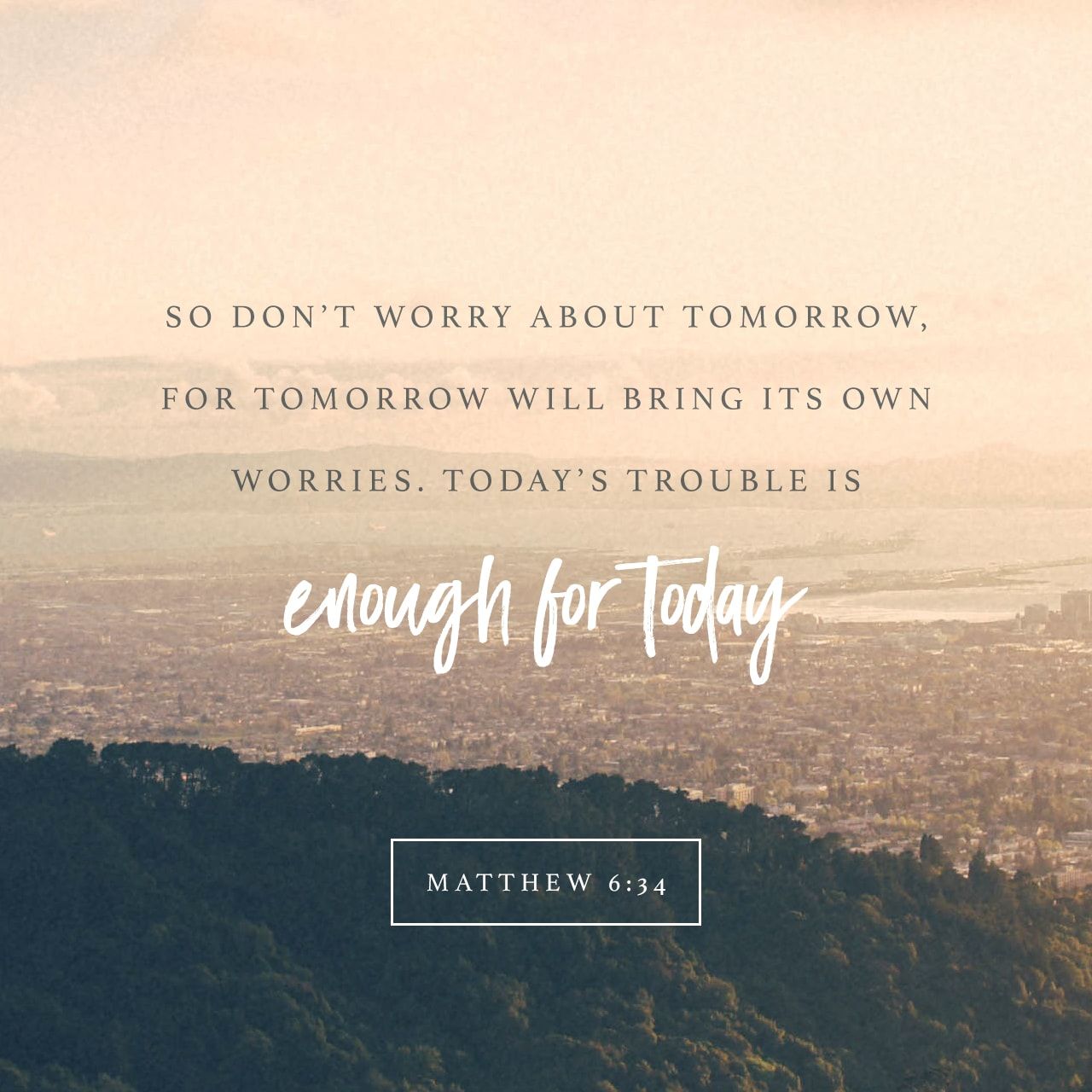 1280x1280 Matthew 6:34. Creative. Scripture Art. Free Church Resources from Life.Church