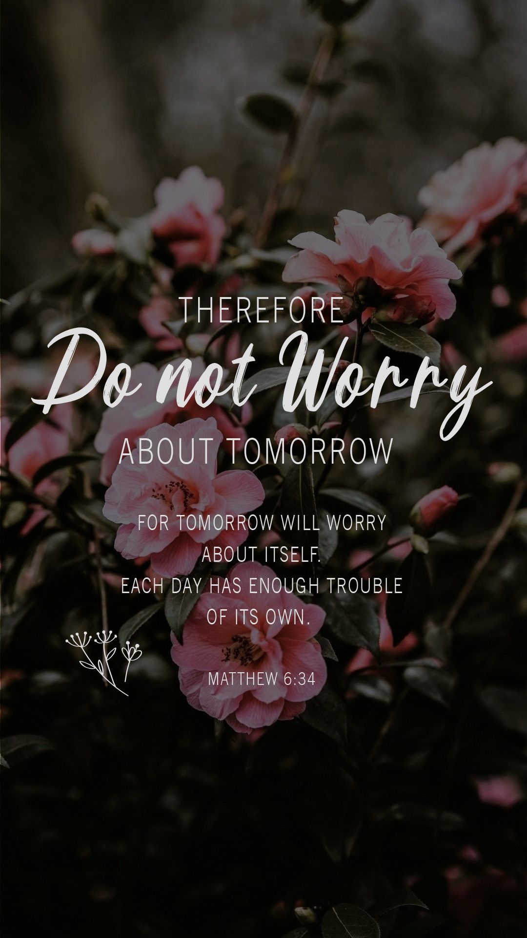 1080x1920 Matthew 6:25 Wallpaper