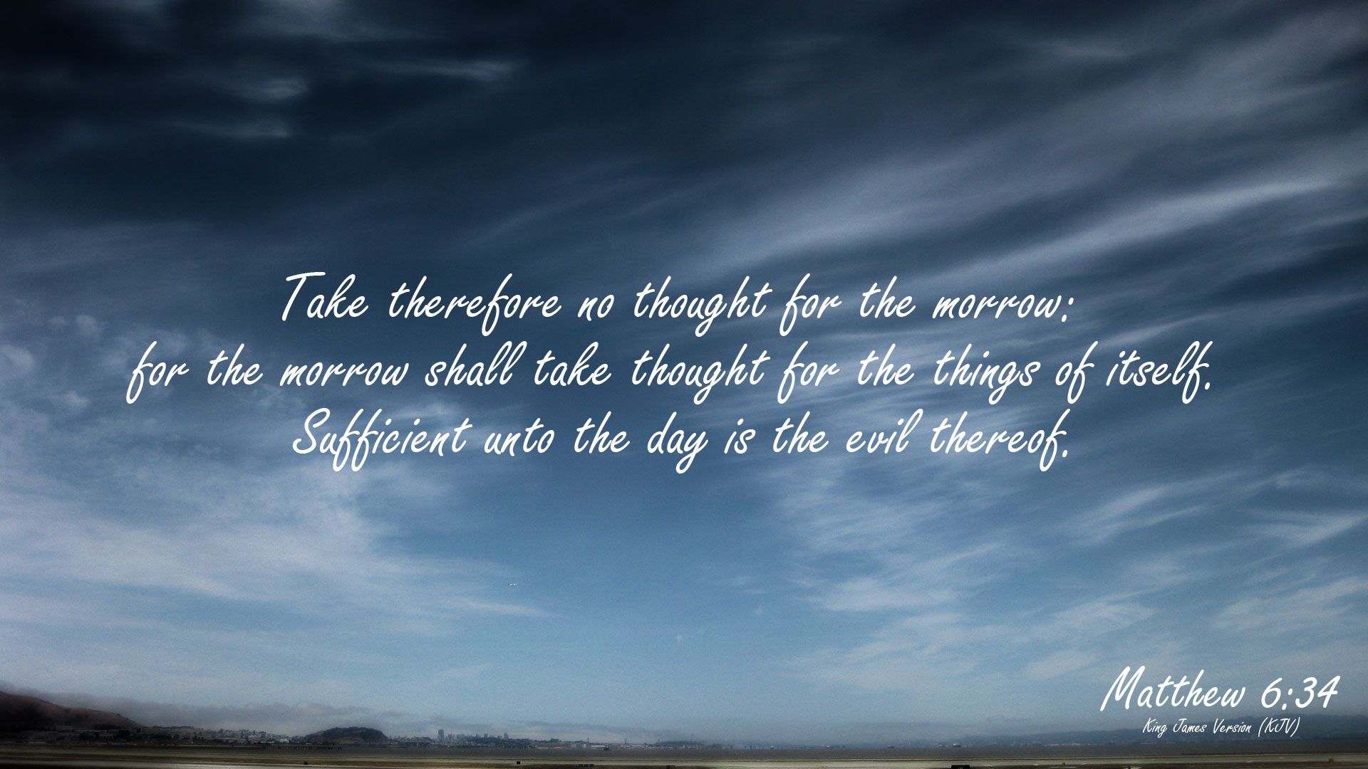 1920x1080 Are You a Worrywart? (Matthew 6:34)