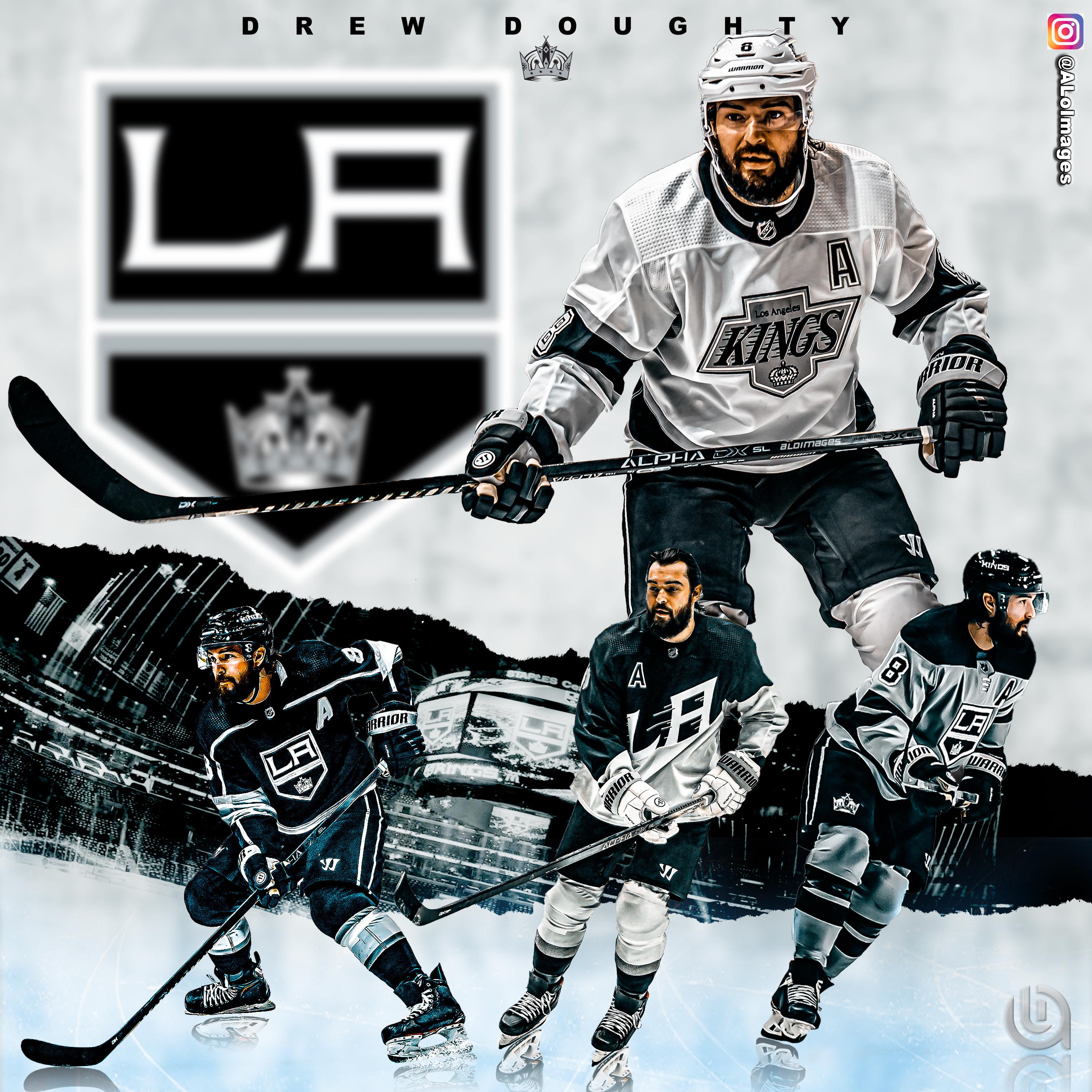 3000x3000 LA Kings Home Uniforms worn by Drew Doughty!