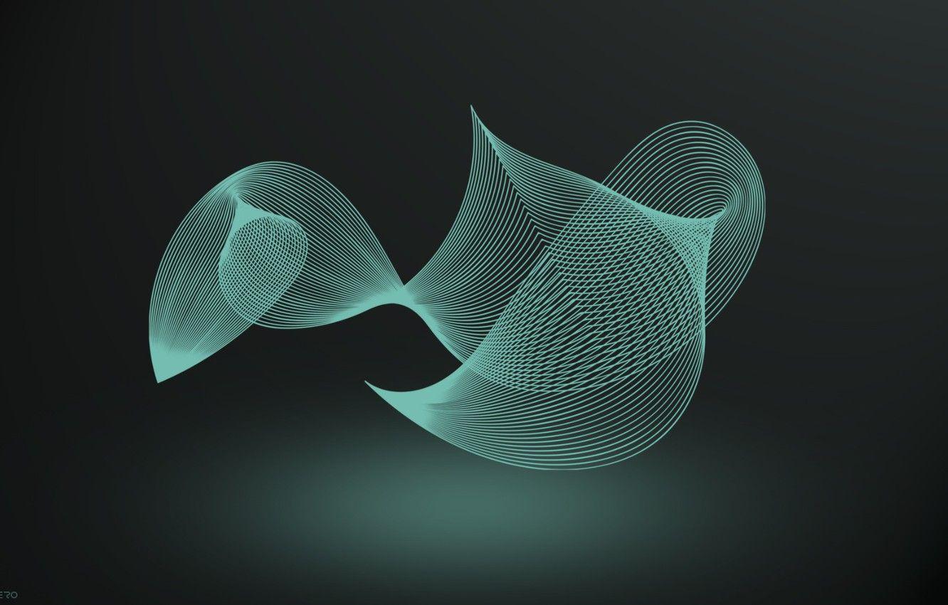 1332x850 Wallpaper green, dark, light, black, blue, modern, art, wallpaper, background, lines, beauty, amazing, photohop, good, 1920x full HD image for desktop, section абстракции