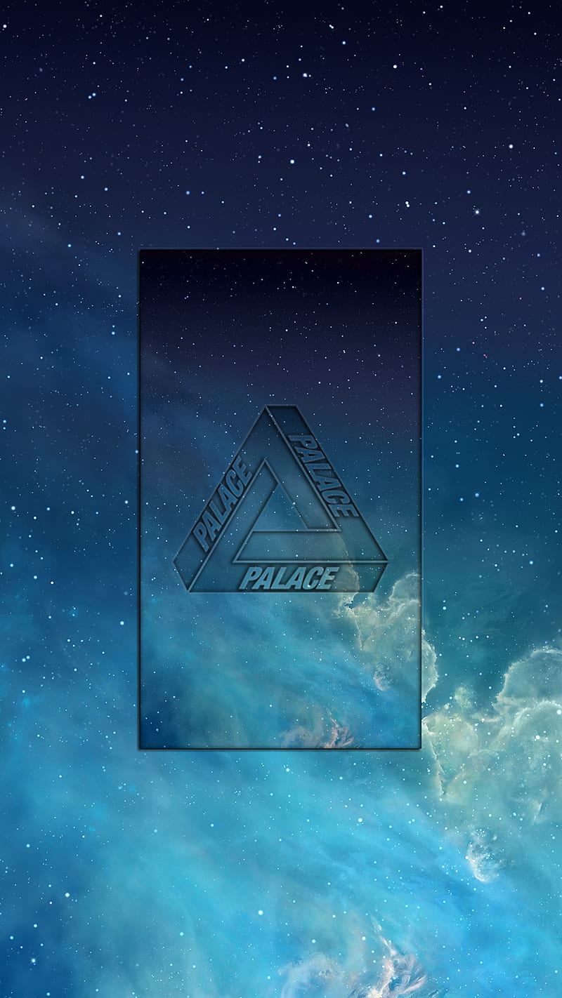 800x1422 Palace, bape, blue, logo, skateboard, sky, stars, supreme, swag, HD phone wallpaper