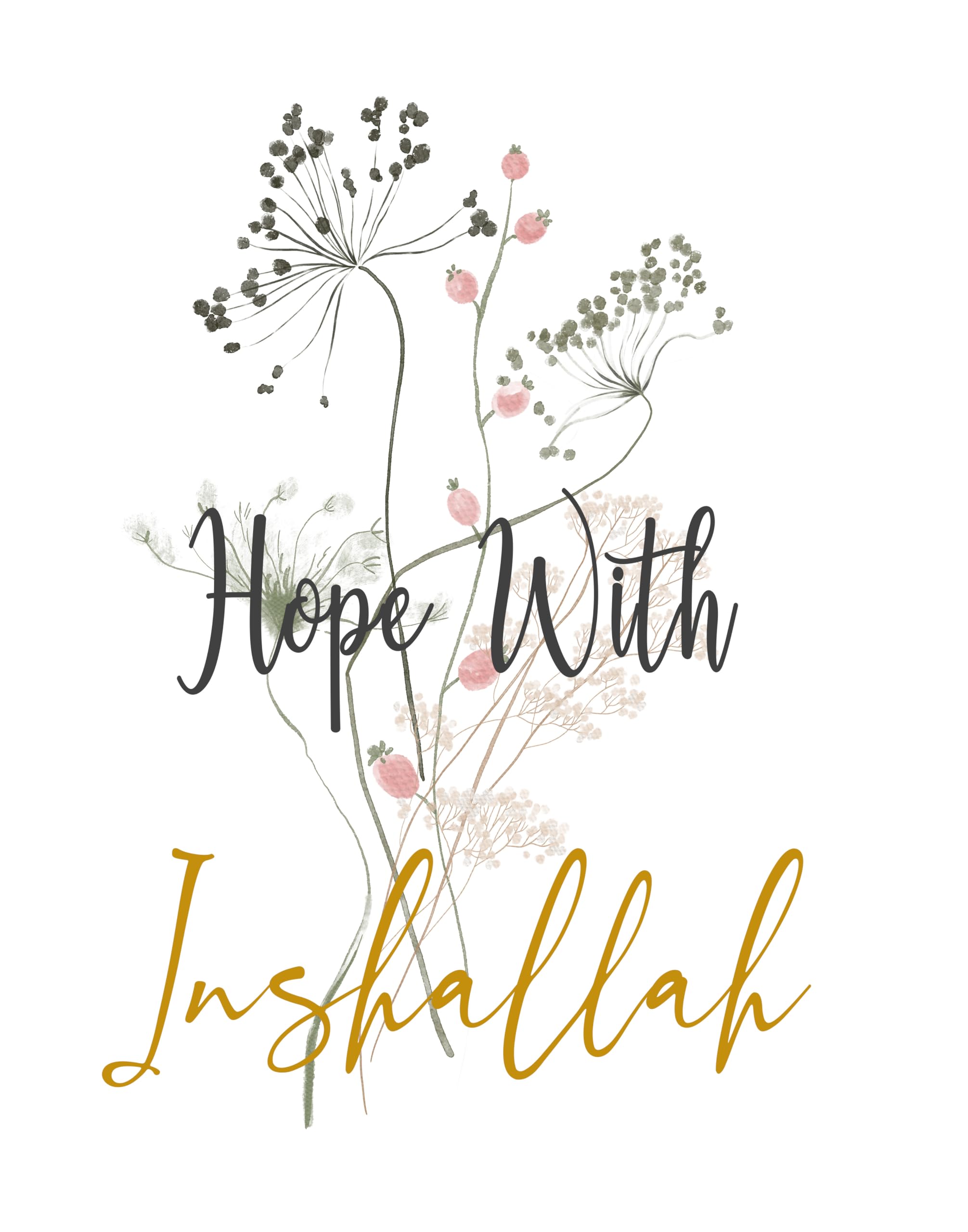 2011x2560 Islamic Wall Decor, Bismillah Inspirational Quote Arabic Wall Art Prints, Flower Wall Art in Gold Pink Purple Gray Green. Vintage Watercolor Floral Decor for your Bedroom. Unframed 11X14 set of 3