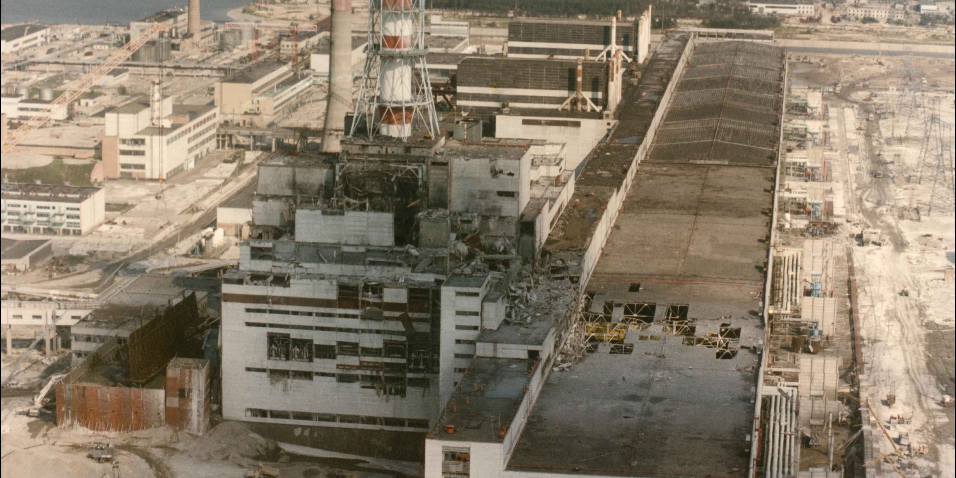 3840x1920 Test triggers nuclear disaster at Chernobyl. April 1986