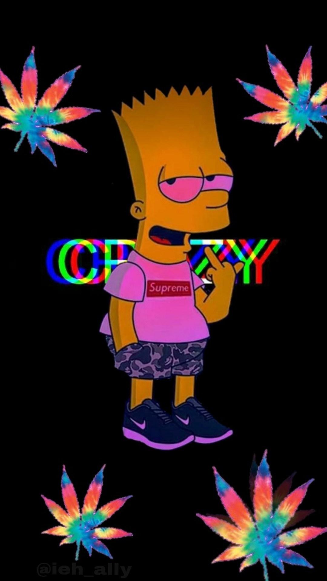 Bart Simpson Trippy Wallpapers Top Free Bart Simpson Trippy Backgrounds Wallpaperaccess