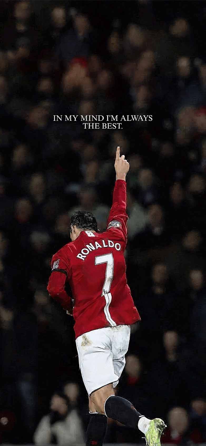 782x1692 Cristiano Ronaldo Manchester United Quote Wallpaper iPhone HD