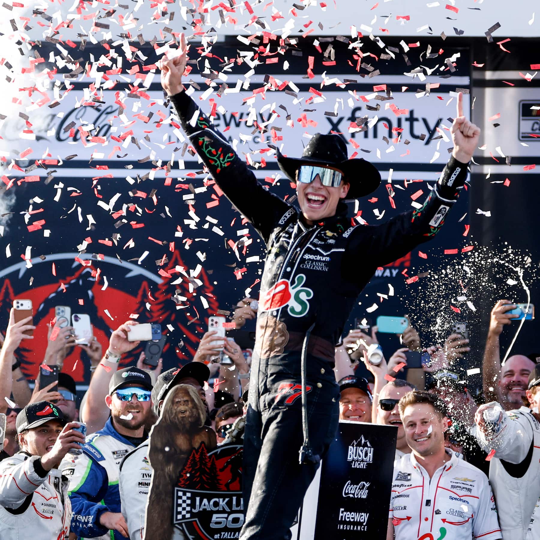 1800x1800 Carson Hocevar Earns 1st NASCAR Cup Victory With Last Lap Pass At Talladega Superspeedway Washington Post