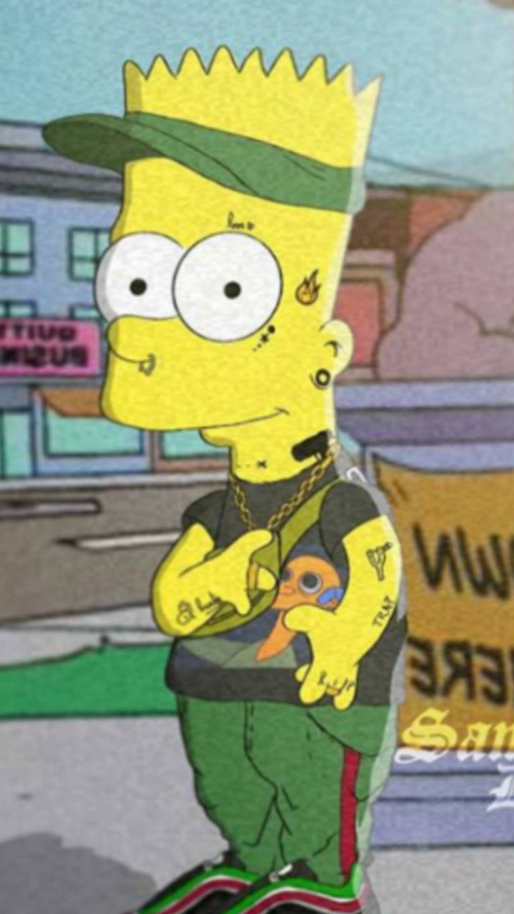 720x1280 Bart Simpson gucci wallpaper