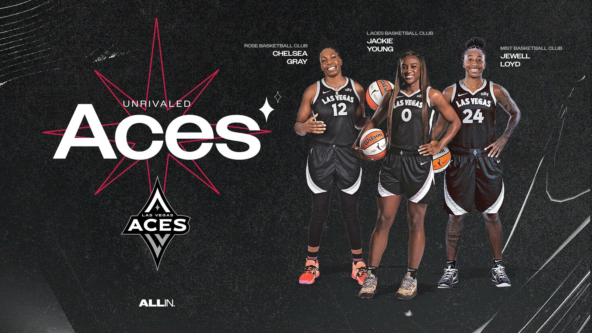 1920x1080 Aces Away Week 1: Chelsea Gray, Tiffany Hayes and Jackie Young in Miami (Unrivaled)