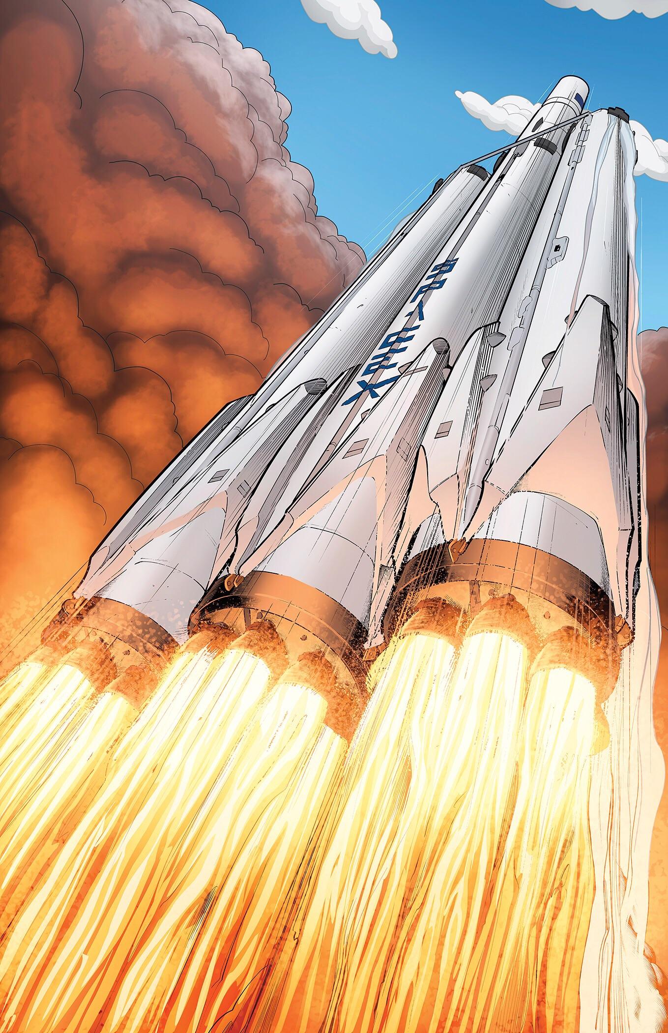1359x2101 Falcon Heavy Wallpaper