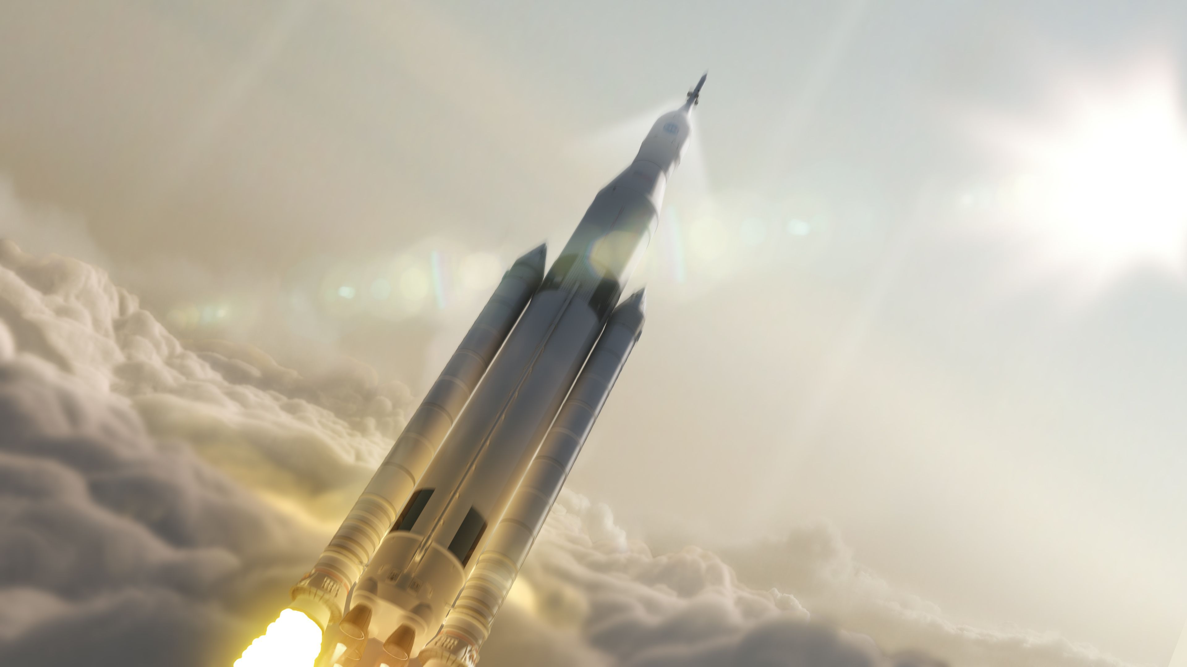 3840x2160 Falcon Heavy Rocket SpaceX 4K Wallpaper