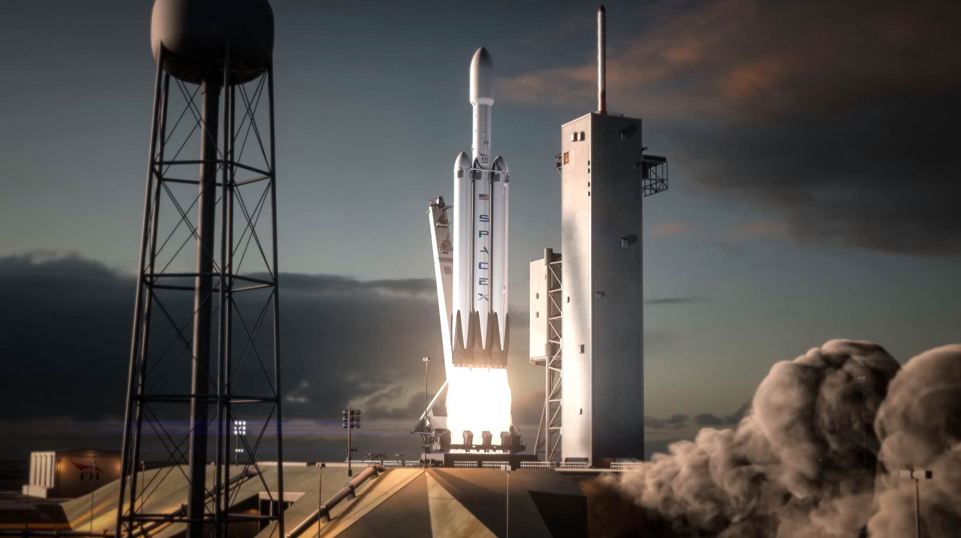 1915x1072 Falcon Heavy Rocket Launch and Booster Recovery Featured in Cool New SpaceX Animation