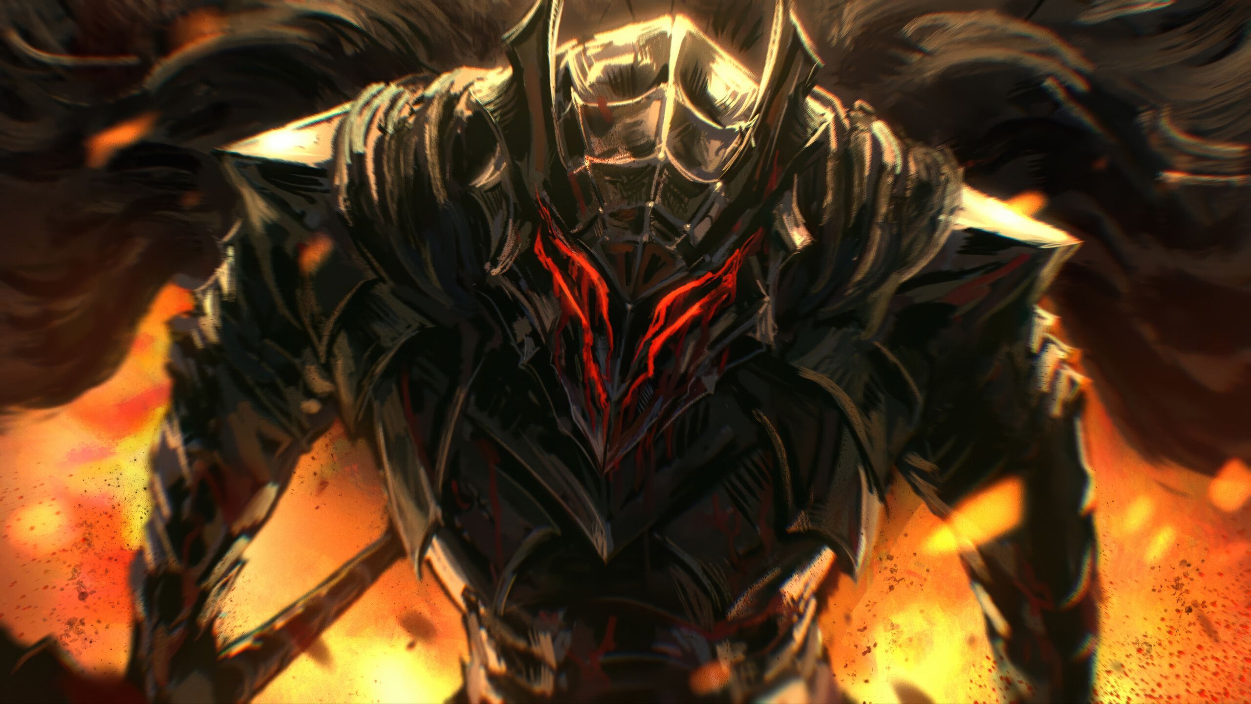 2560x1440 Guts Berserker Armor Berserk Anime Wallpaper 4K HD PC k
