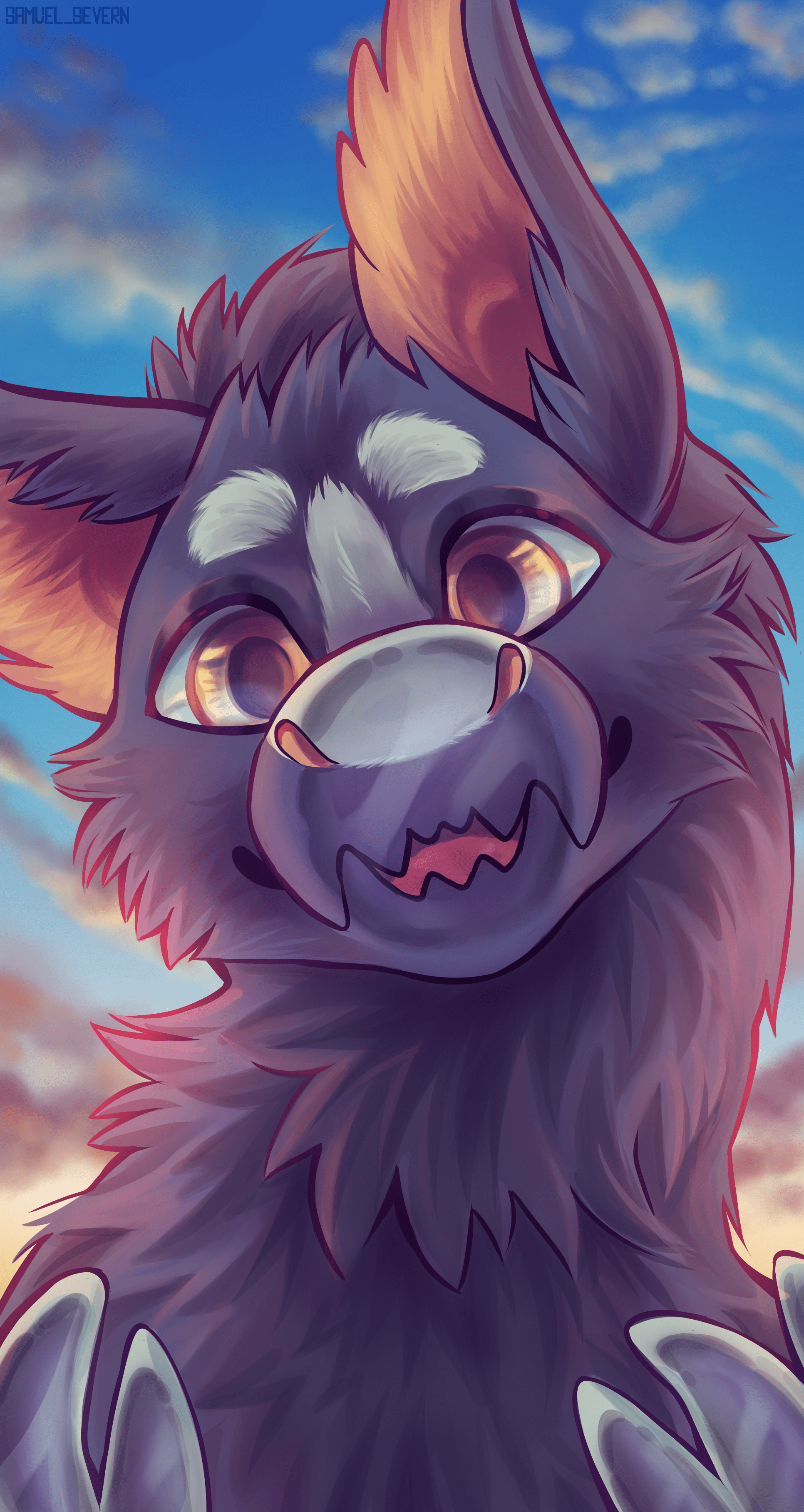 1932x3632 ✨B o o p✨ Made a phone wallpaper of my noodle best boi and I'm in love with it(art by me @SevernSamuel)