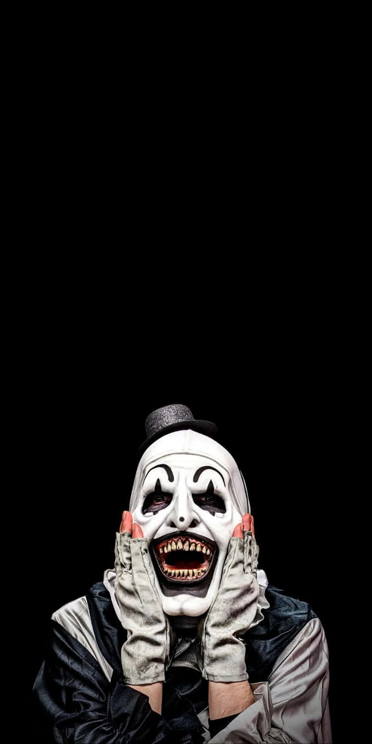 750x1500 Download Art The Clown Terrifier Portrait Wallpaper