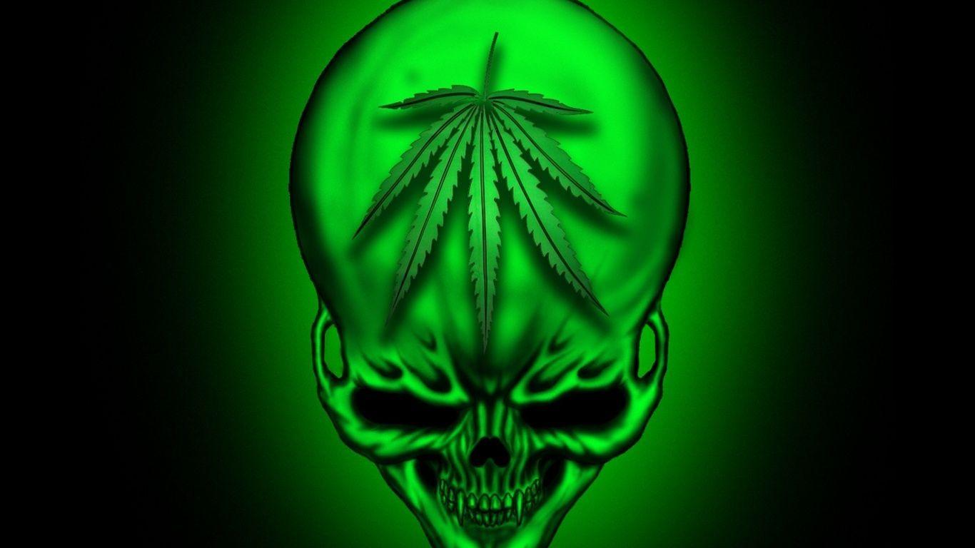 1366x768 Trippy Weed Wallpaper HD