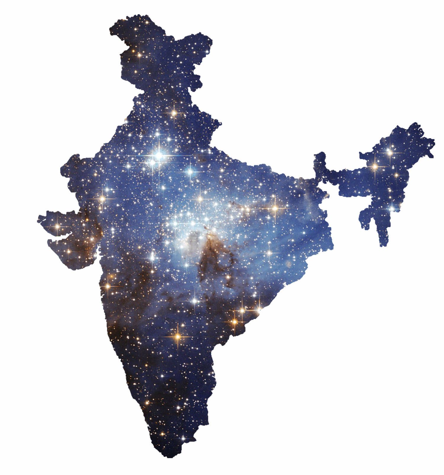 1500x1605 Download Cosmic India Map Wallpaper