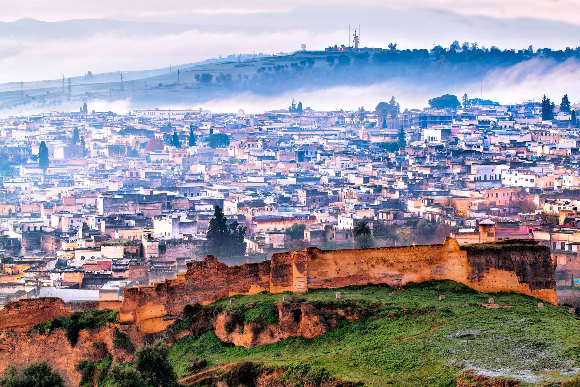 1920x1280 Download Aerial Photo Fez Morocco Wallpaper