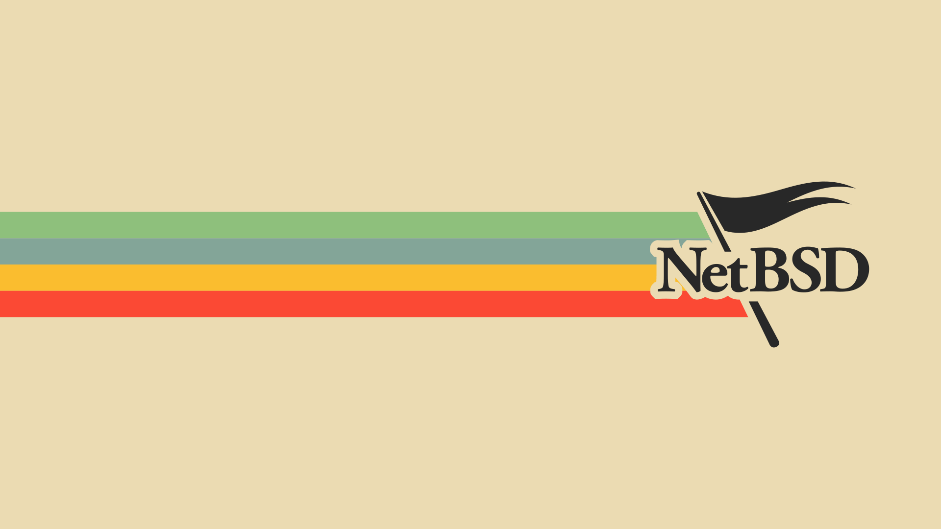 1920x1080 All resolutions available, dark & light version, simple NetBSD wallpaper