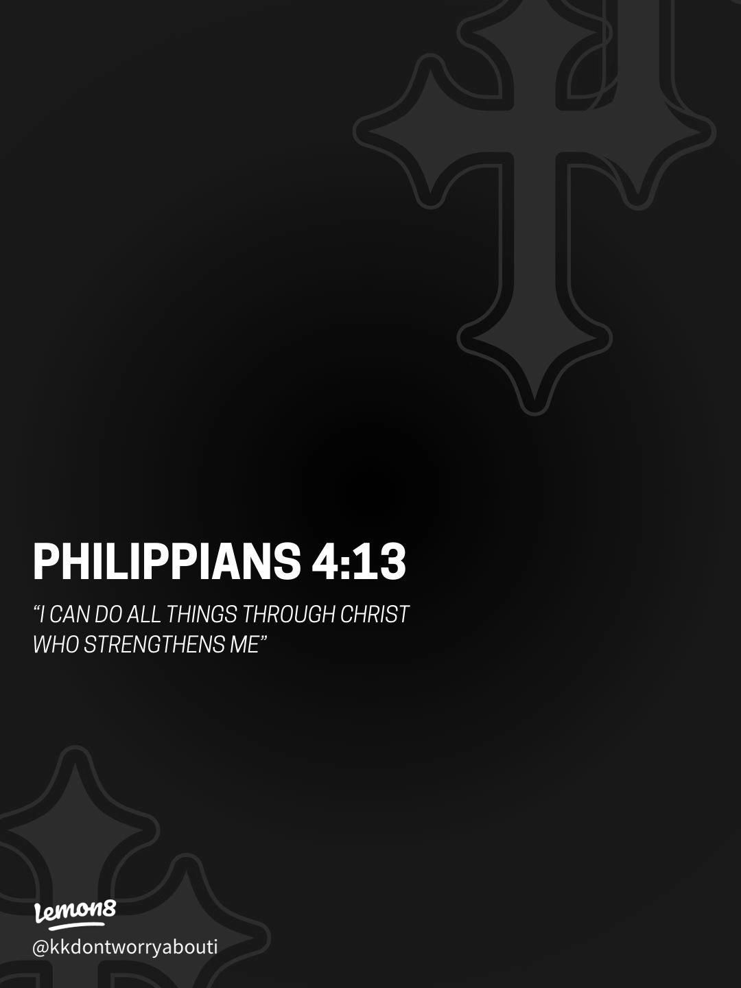1080x1440 Powerful Black Christian Wallpaper: Philippians 4:13 & Psalms 23