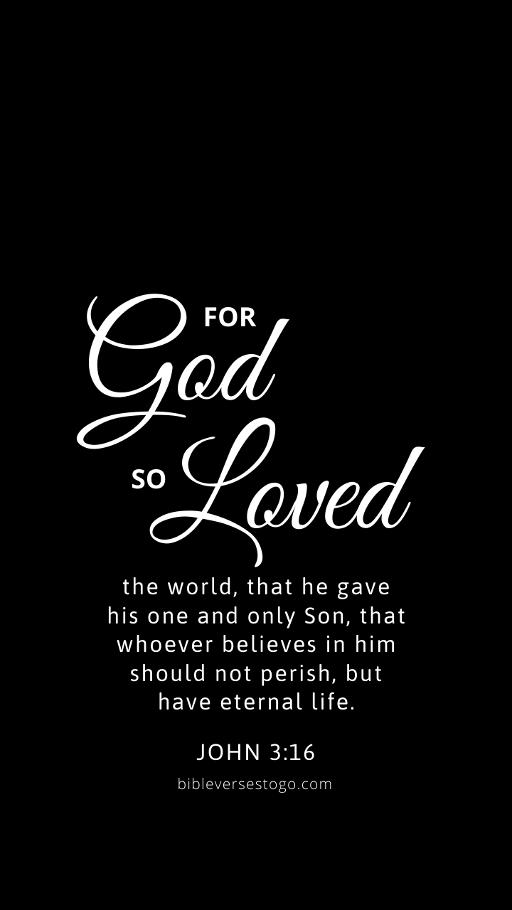 720x1280 Black John 3:16