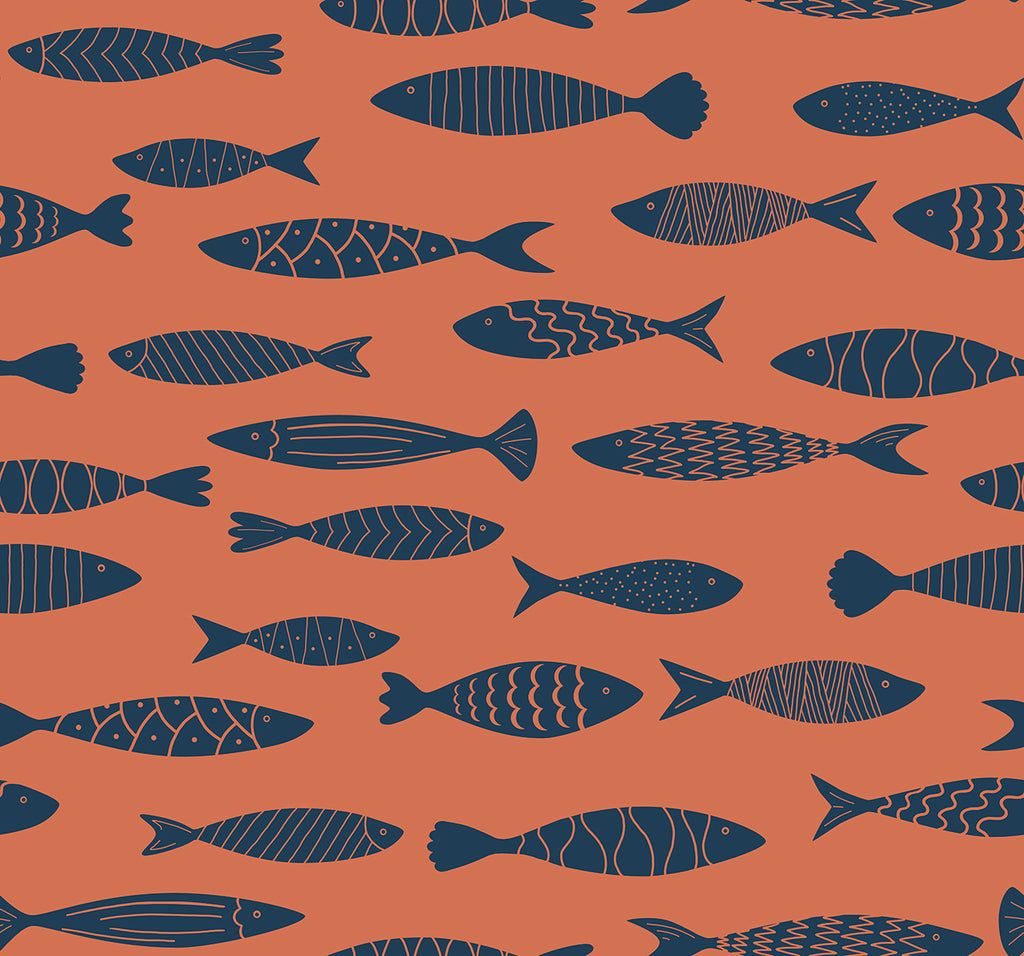 1024x956 Bay Fish Coastal Animal Print Reef