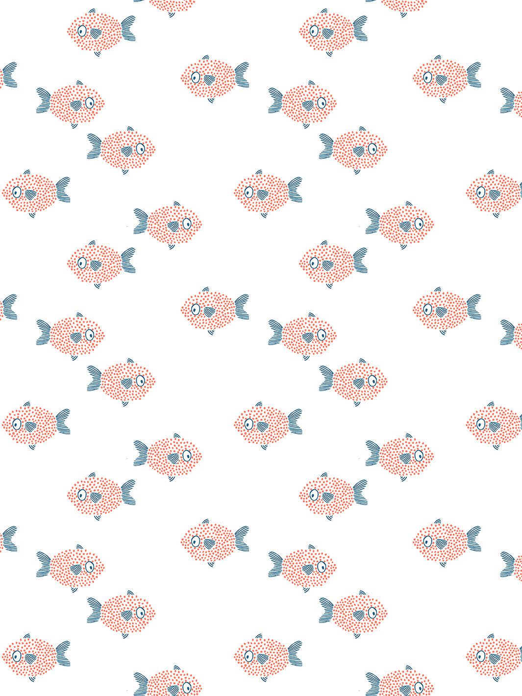 1065x1420 'School of Fish' Wallpaper