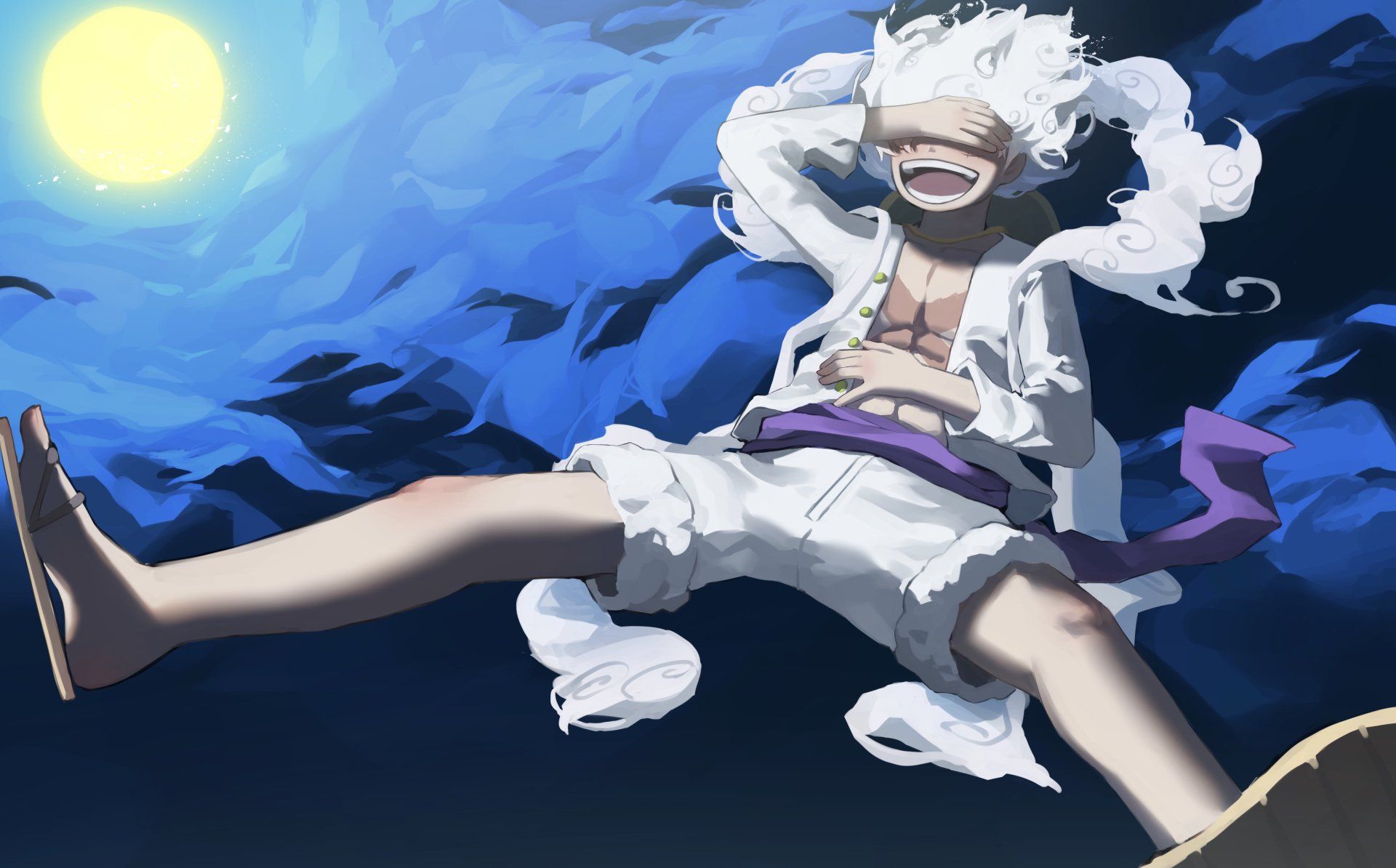 1920x1194 Download Gear 5 (One Piece) Monkey D. Luffy Anime One Piece 4k Ultra HD Wallpaper by ユーピンx2601