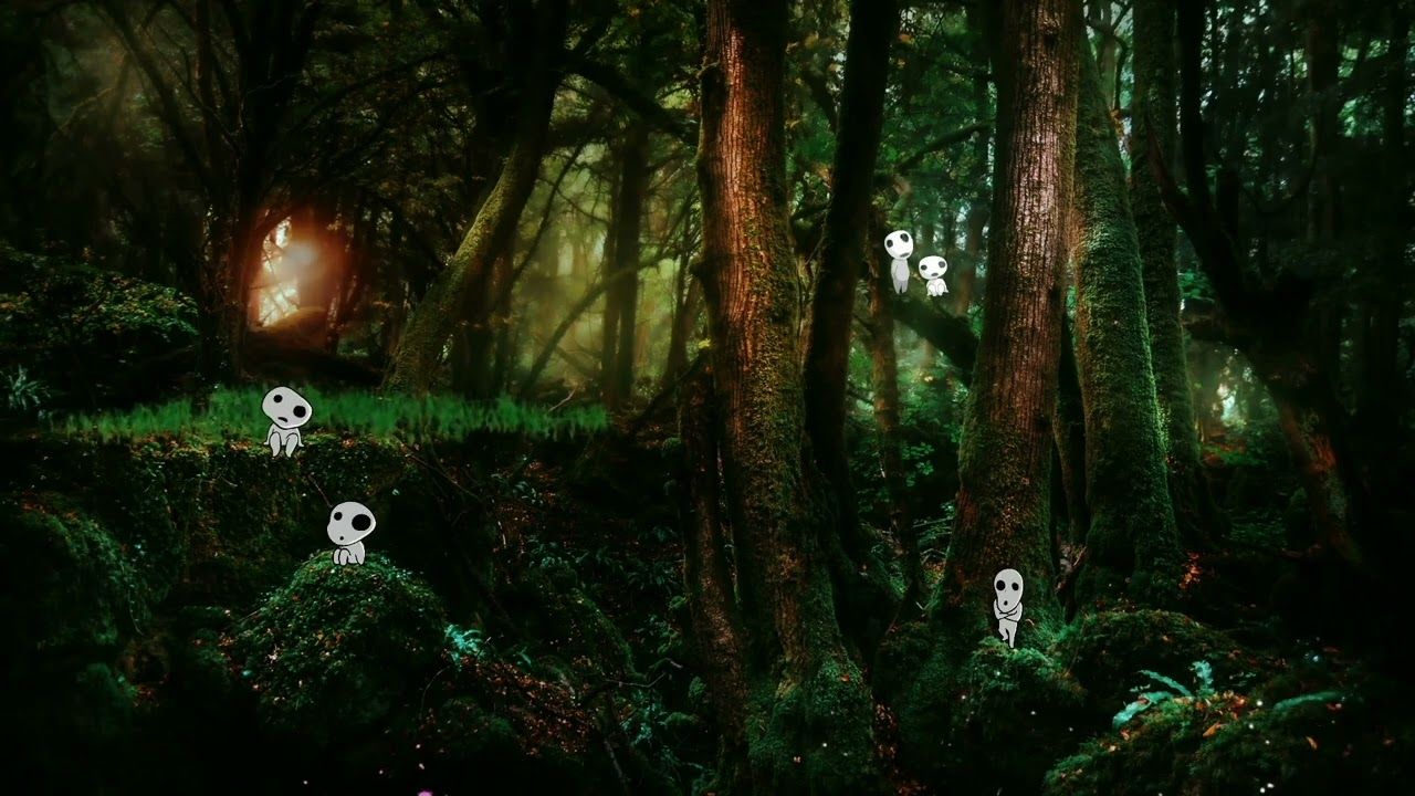 1280x720 Princess Mononoke Forest Ghibli Ambience