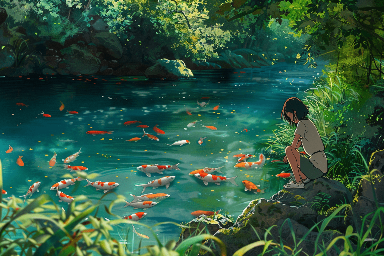 1344x896 Studio Ghibli Inspired Phone Wallpaper