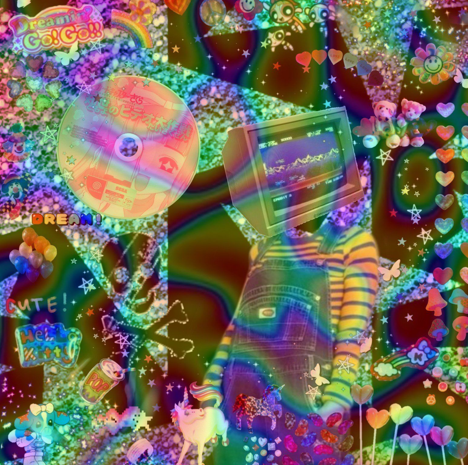 1546x1536 Nostalgiacore Wallpaper
